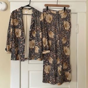 Morris & Co x H&M Blue Floral Suit